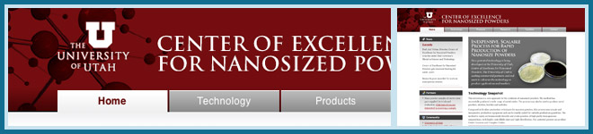 Screen capture or UofU site design